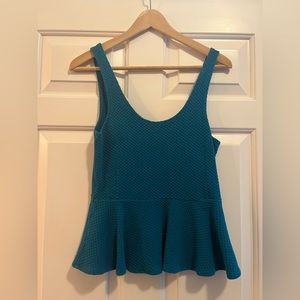 Anthropologie Ganni peplum tank, size small